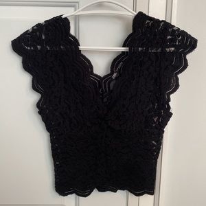 Gorgeous Zara Black Lace Going Out Too